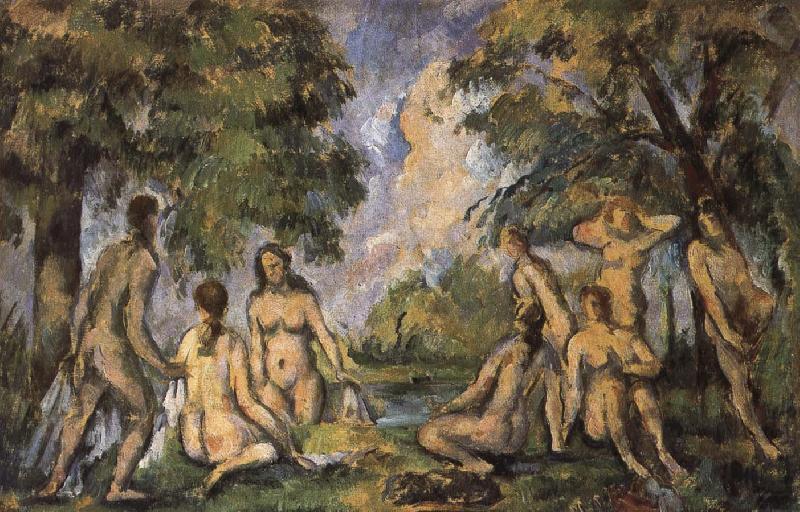 Paul Cezanne Bath De china oil painting image